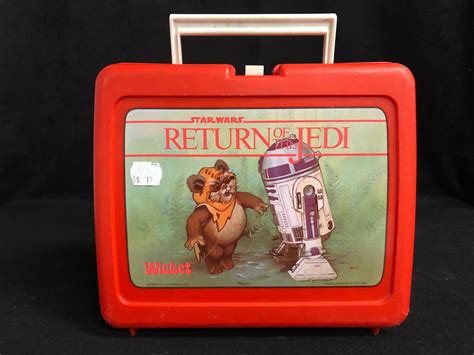 star wars metal return of the jedi lunch box value|1983 return of jedi lunch box.